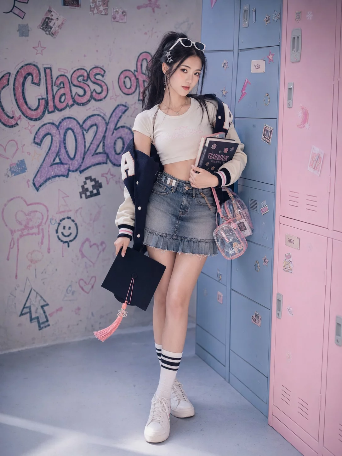 Y2K美式韩流毕业写真!9张精修照直接参考