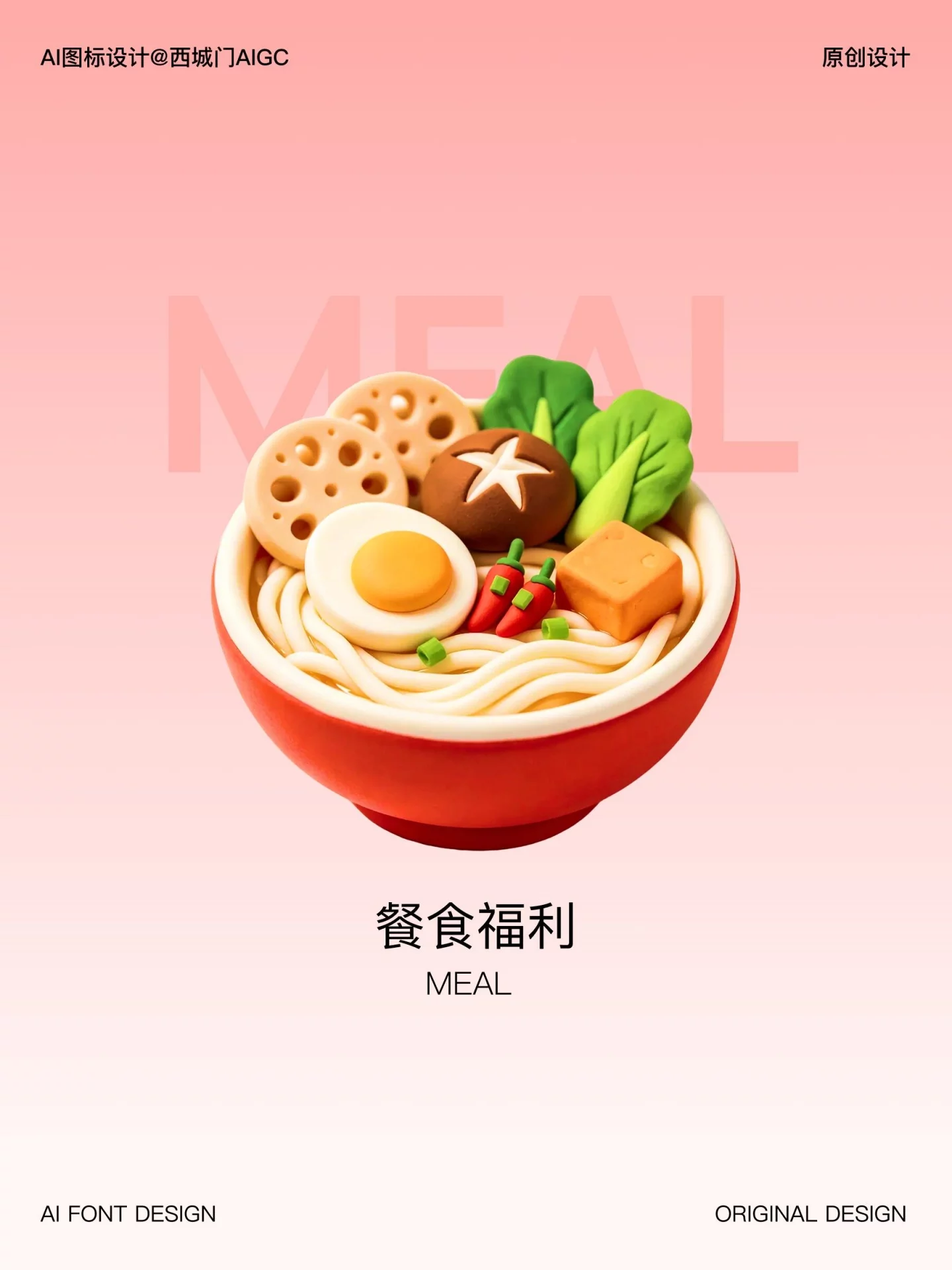 AI做UI图标统一又好看！9款3D质感福利图标提示词