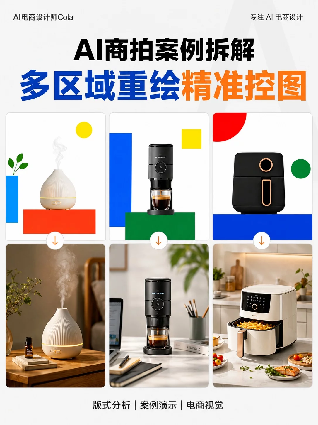 多区域重绘教程！8个AI商拍案例拆给你看