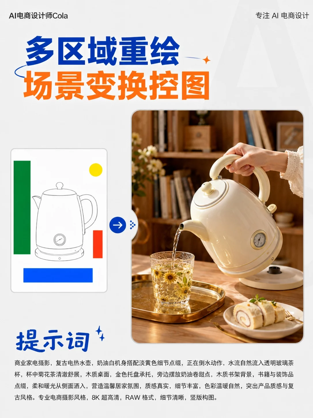 多区域重绘教程！8个AI商拍案例拆给你看