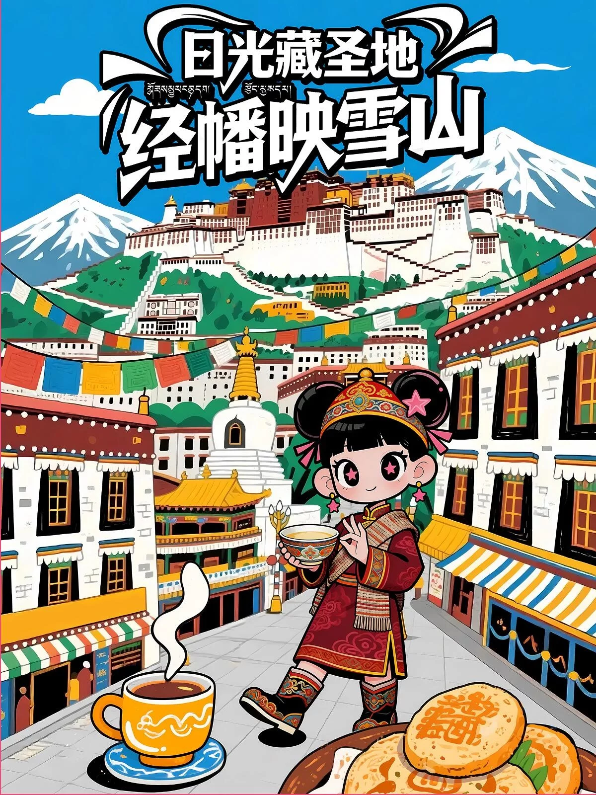 一套流程讲透!AI生成潮流城市插画海报