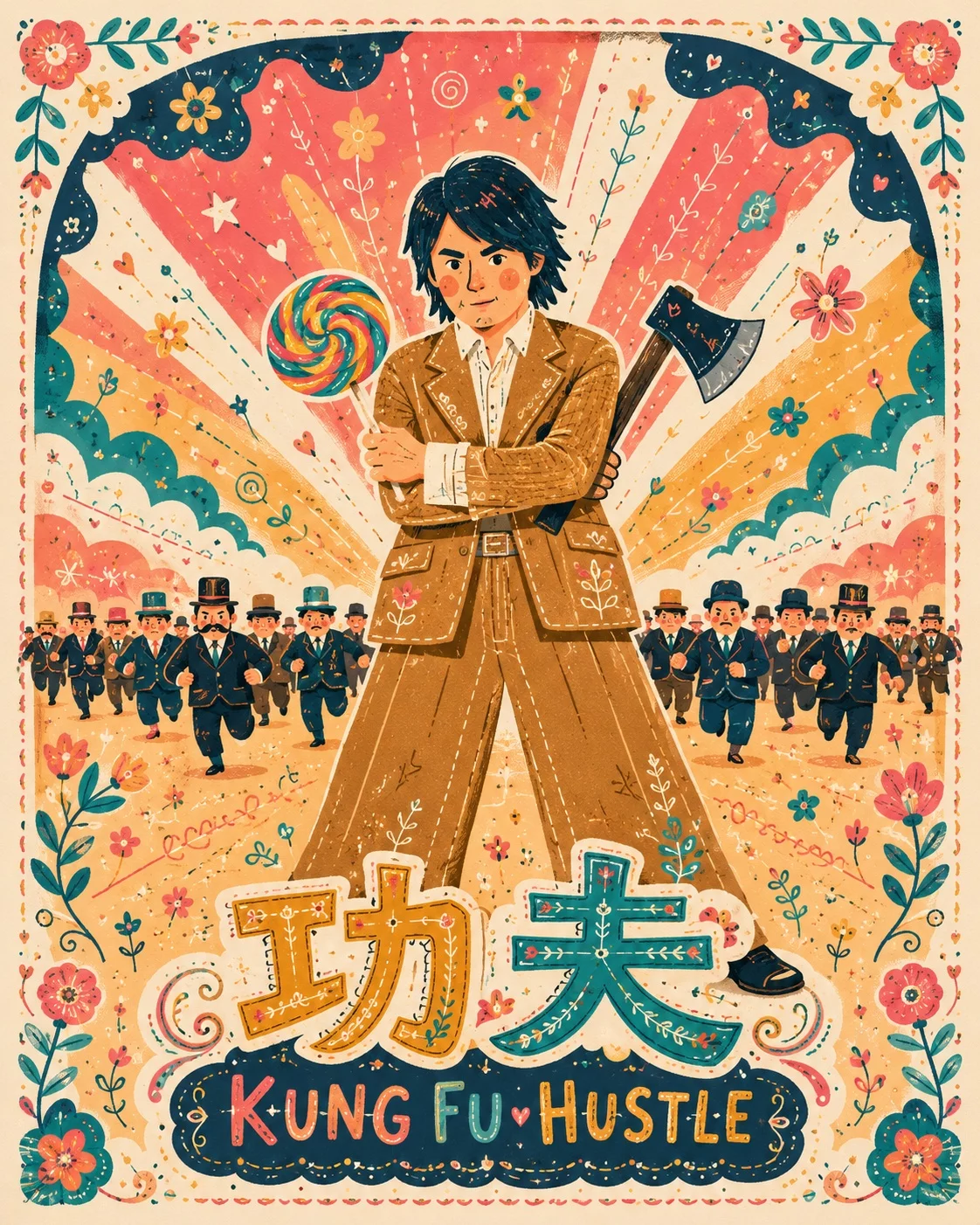 6月爆火的提示词来了!一句话生成超可爱的插画风
