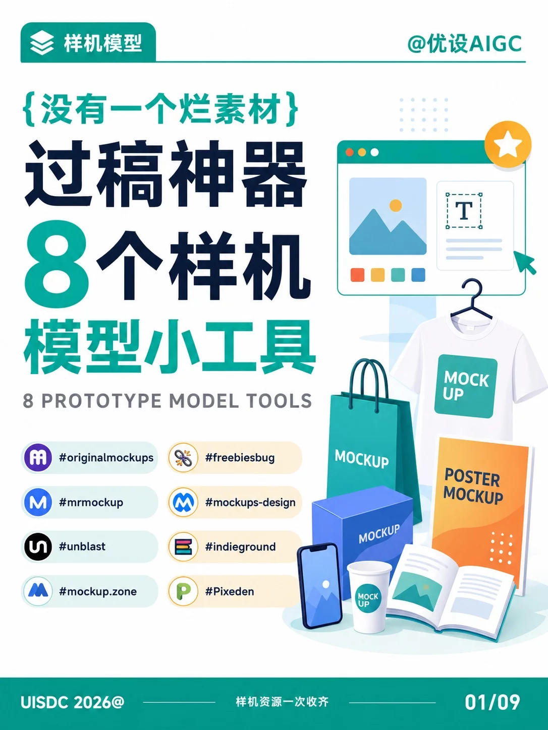 8款样机模型小工具，设计作品质感直接拉满