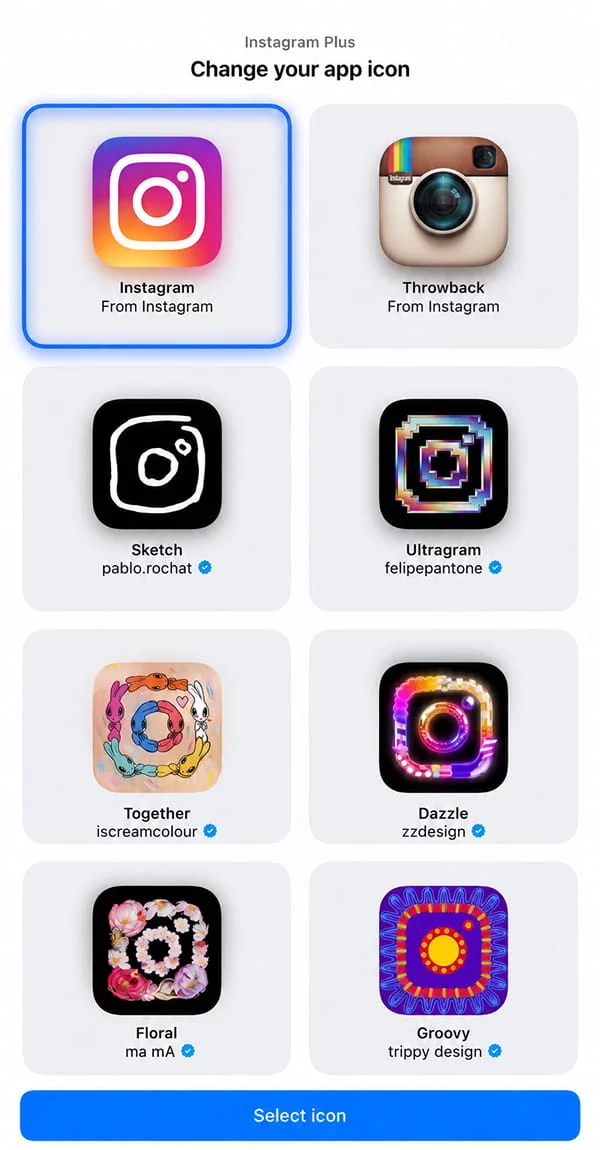 联名知名设计师，Instagram这次把图标定制玩明白了