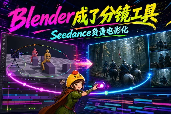 提示词控制AI镜头太痛苦？换个思路用Blender实现精准控镜