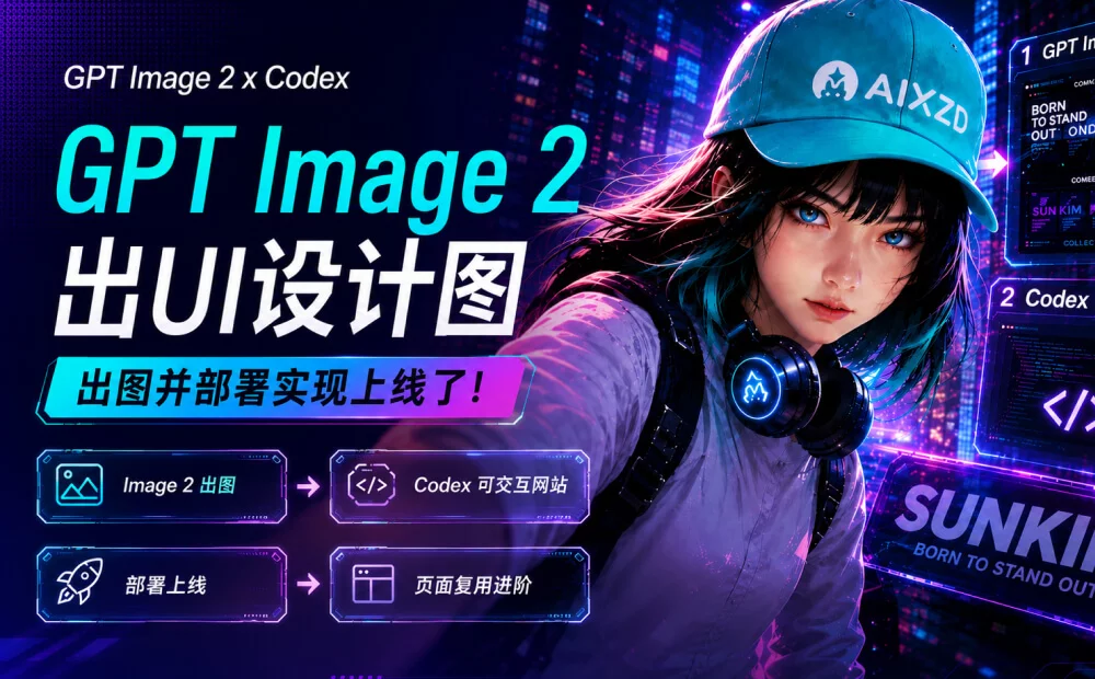 案例实操！教你用GPT Image 2 出设计图，Codex 快速部署上线