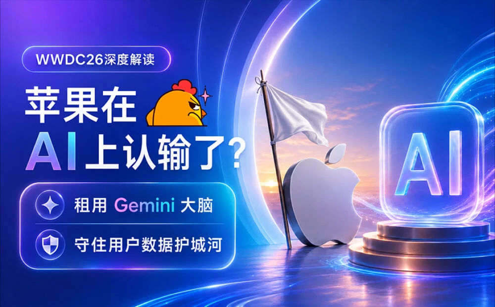 深度解读WWDC 26,苹果在 AI 上认输了?