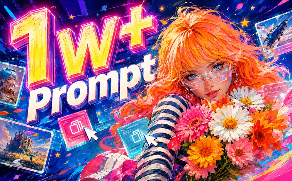 这个网站塞满了神级AI出图Prompt，复制就能直接用！