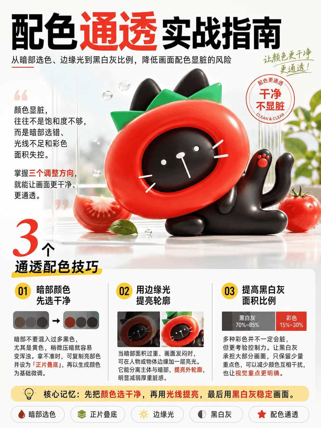 AI 生成的图颜色总发脏?3个技巧让画面变通透!