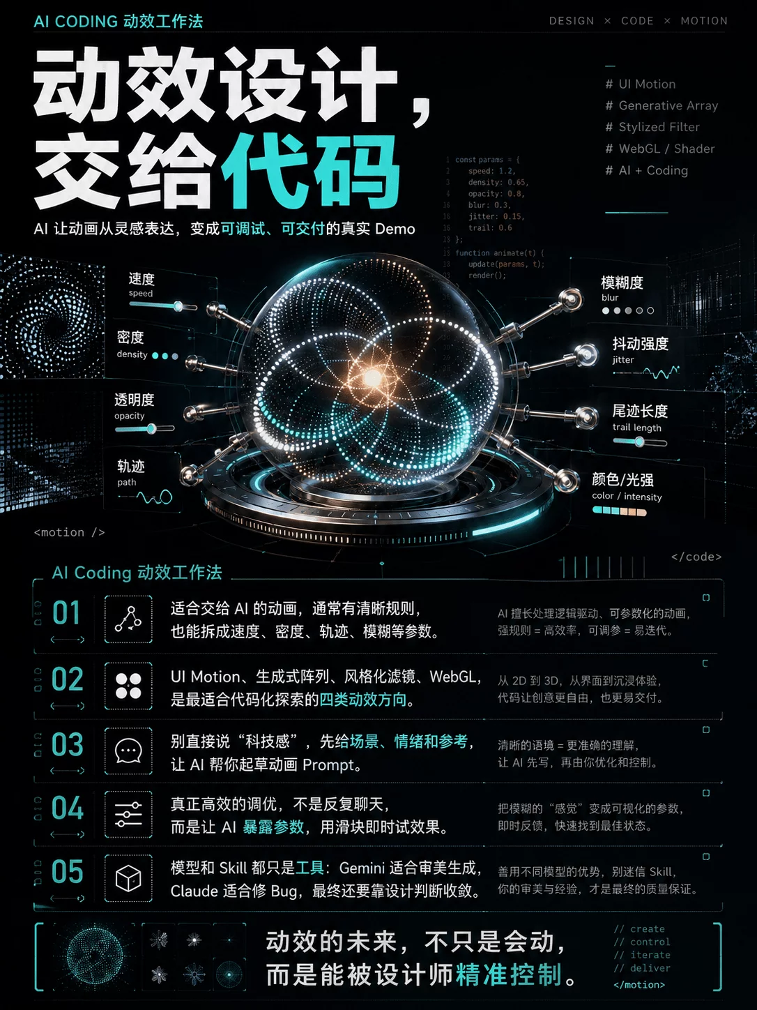 不碰设计软件，我是怎么靠 Coding 做动画的？