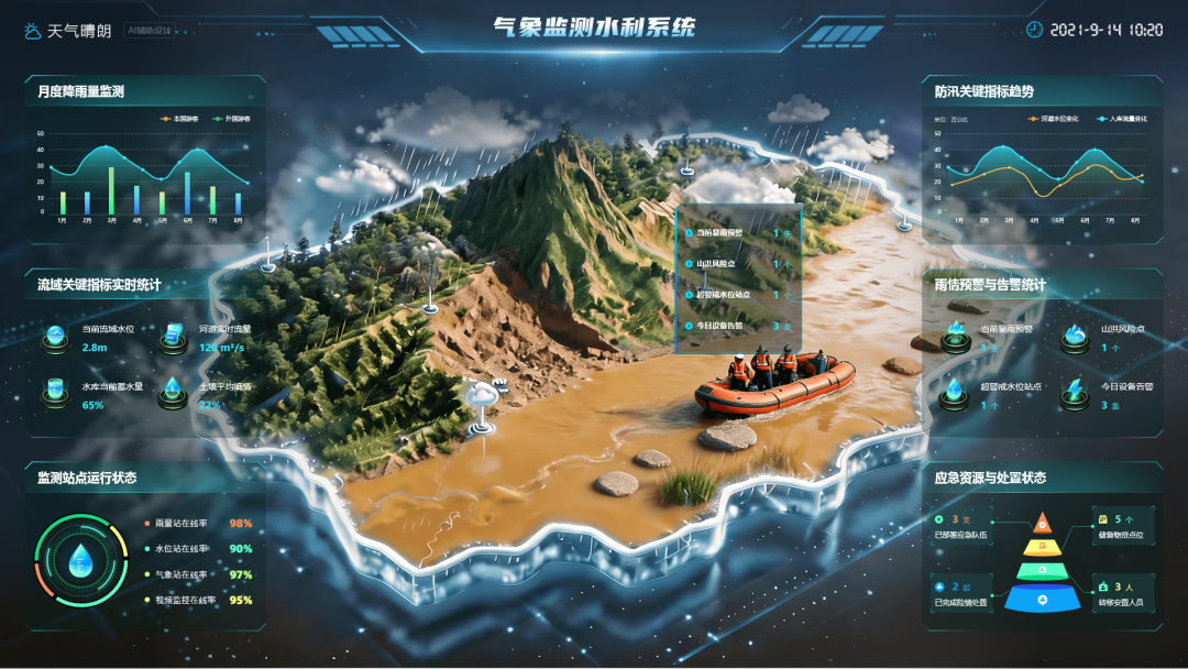 做大屏总被吐槽?这4个大屏设计给你灵感!