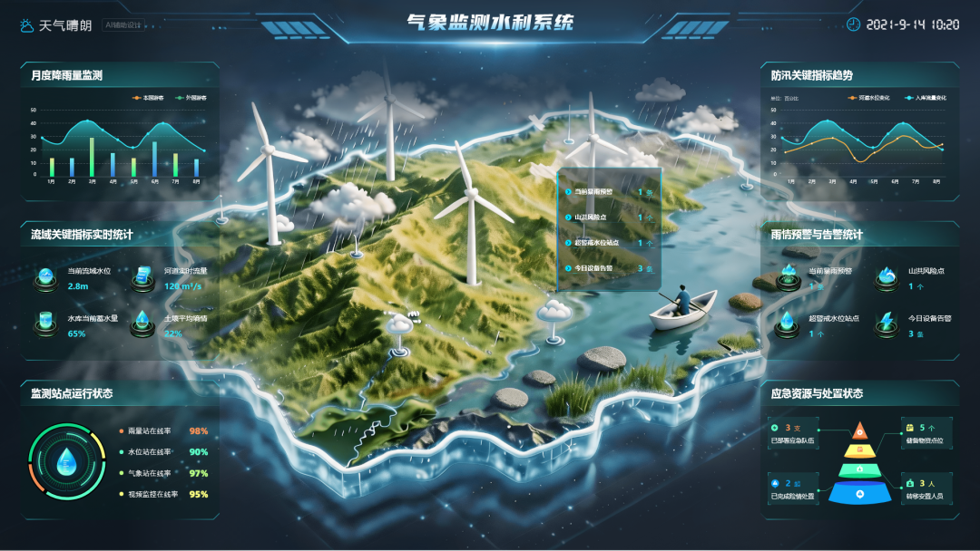 做大屏总被吐槽?这4个大屏设计给你灵感!