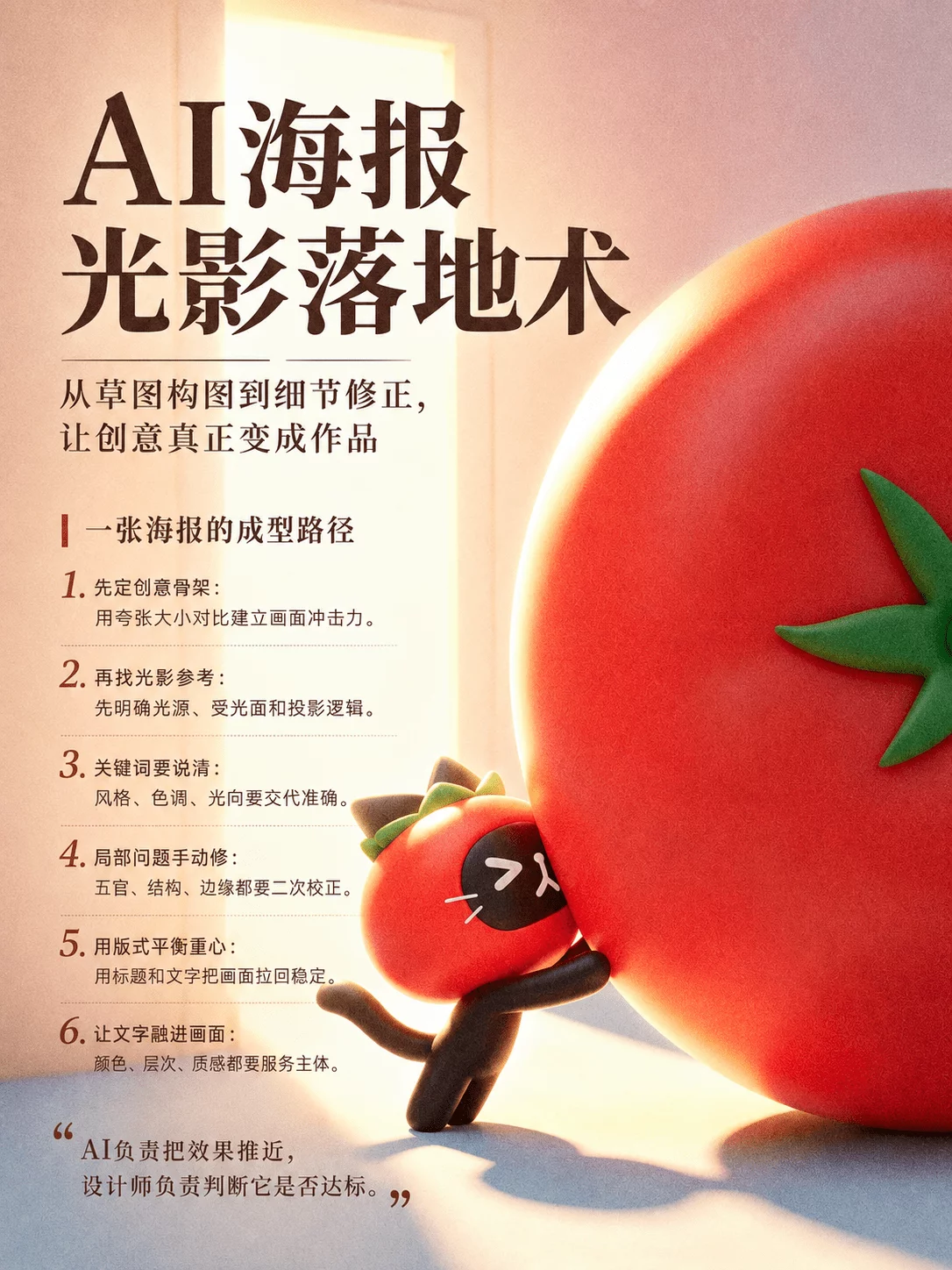 没想到我一个没有绘画基础的设计师,也能做这种海报!