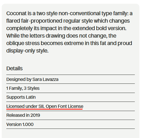 双风格字体!快收藏这款免费可商用的字体Coconat