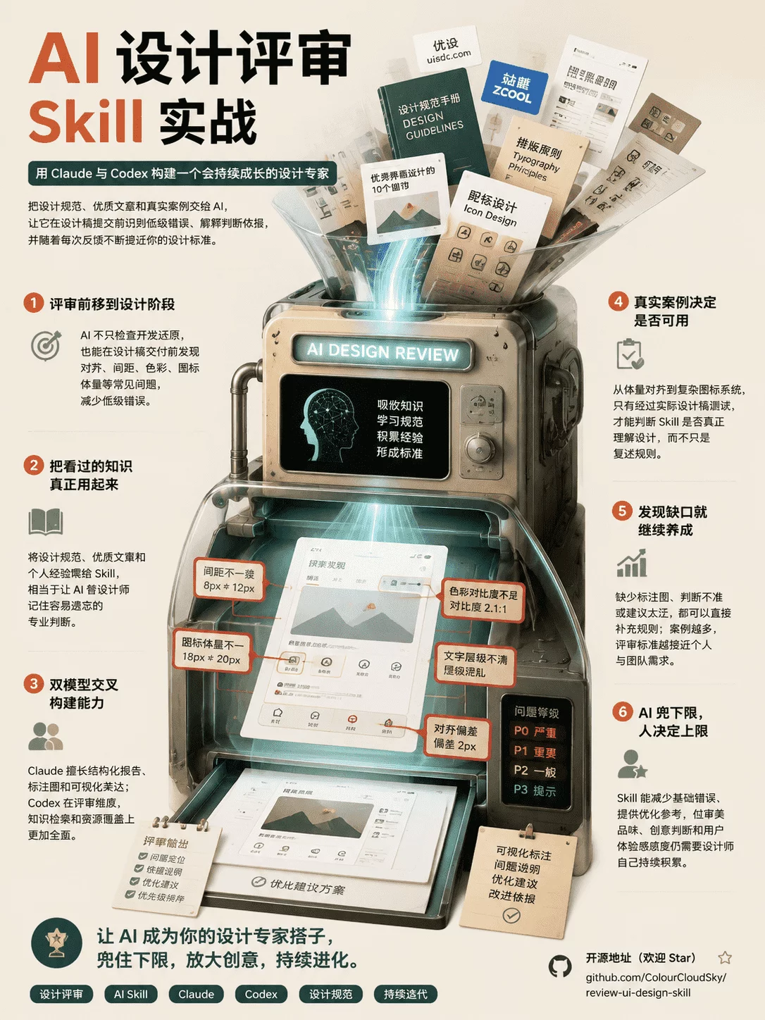 我养了一个设计评审专家Skill，帮你一键提升设计质量！