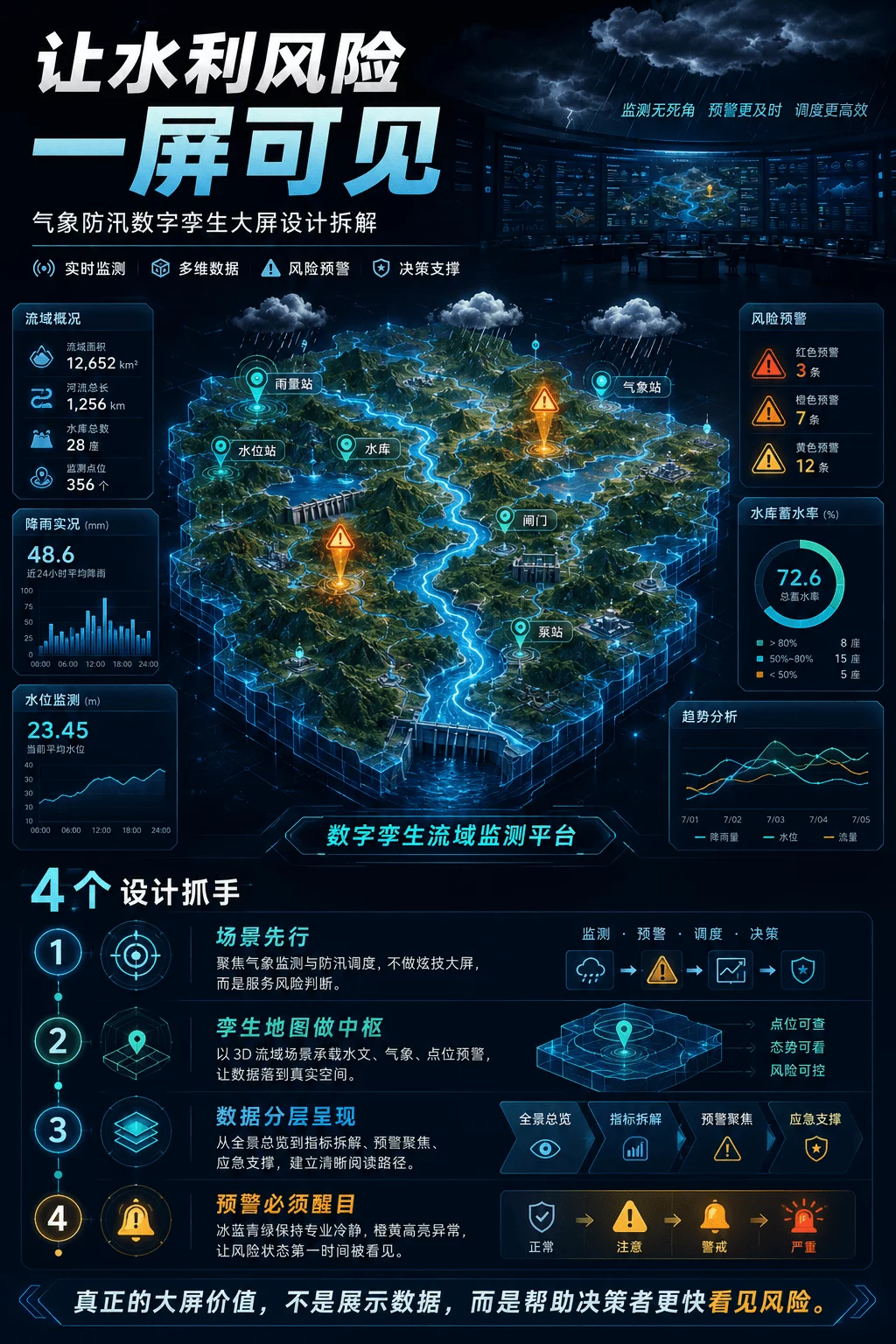 做大屏总被吐槽?这4个大屏设计给你灵感!