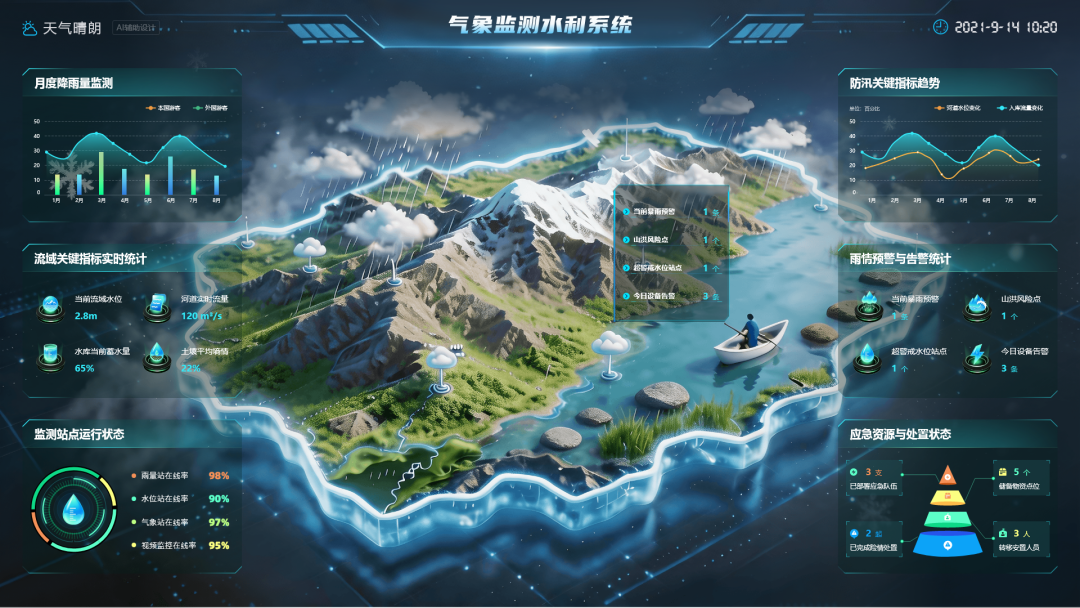 做大屏总被吐槽?这4个大屏设计给你灵感!