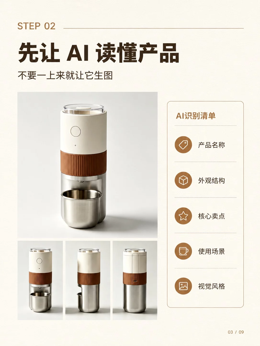 AI一键做整套画册!7步跑通10页产品设计流程