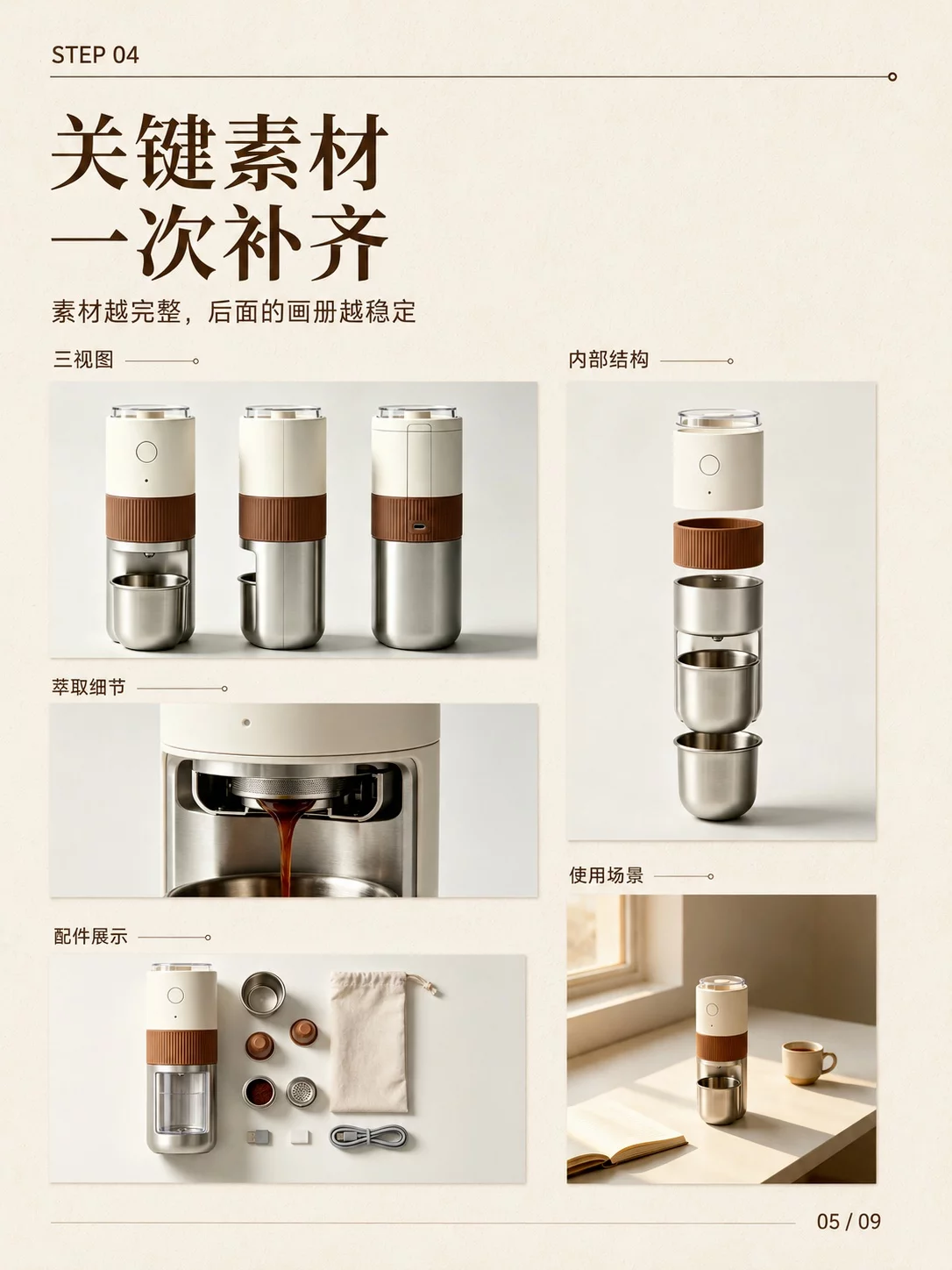 AI一键做整套画册!7步跑通10页产品设计流程