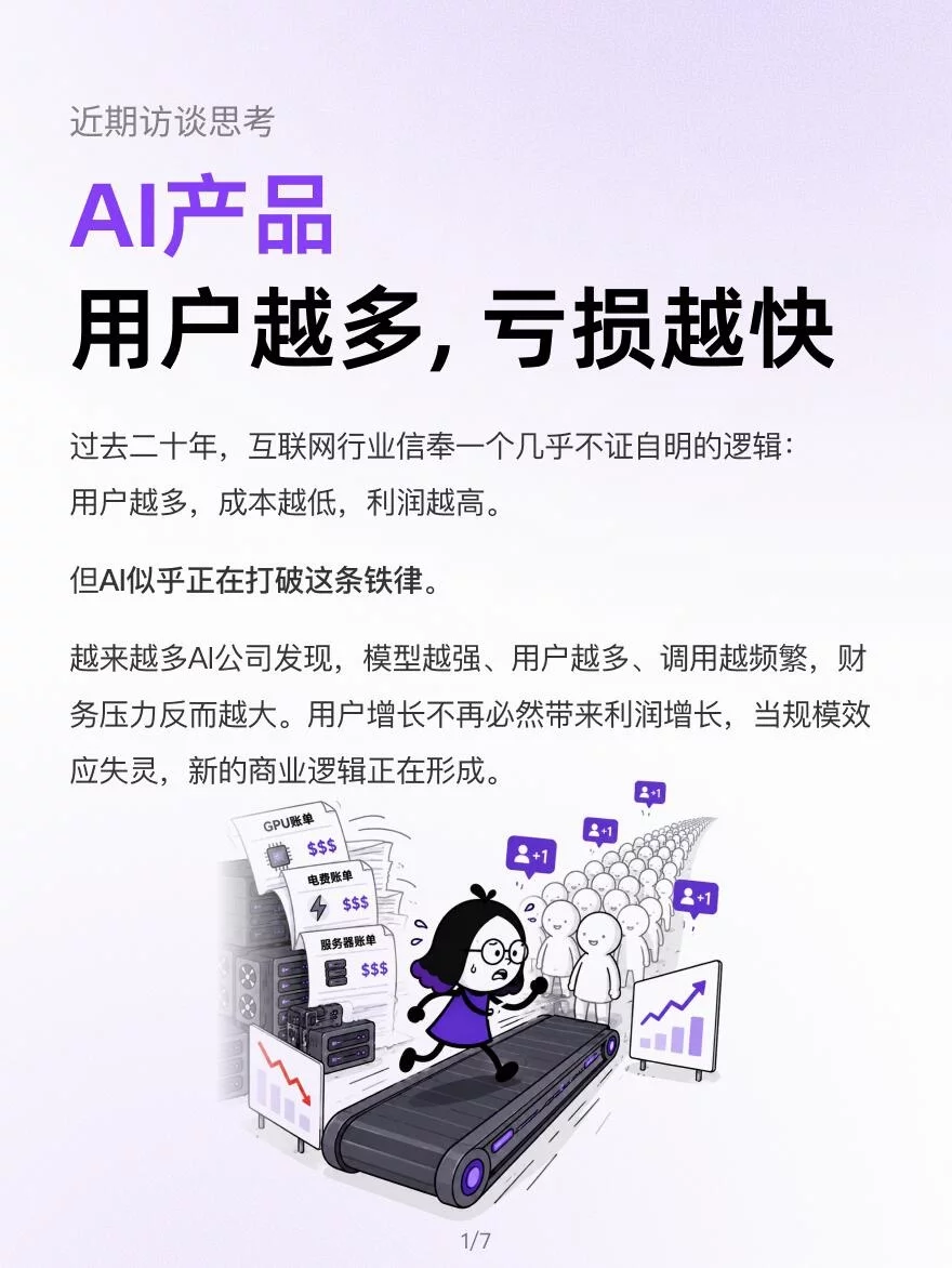 3个反常识!看懂AI产品为什么越火越亏