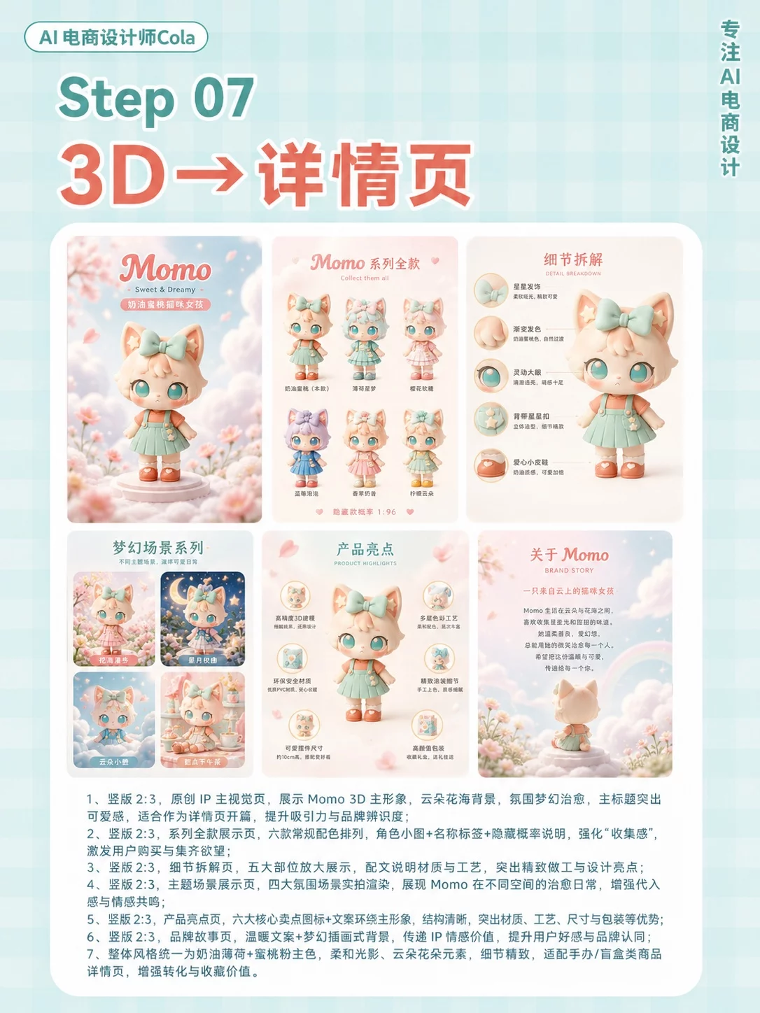 AI仅需6步！从角色到全案，一套做出IP周边