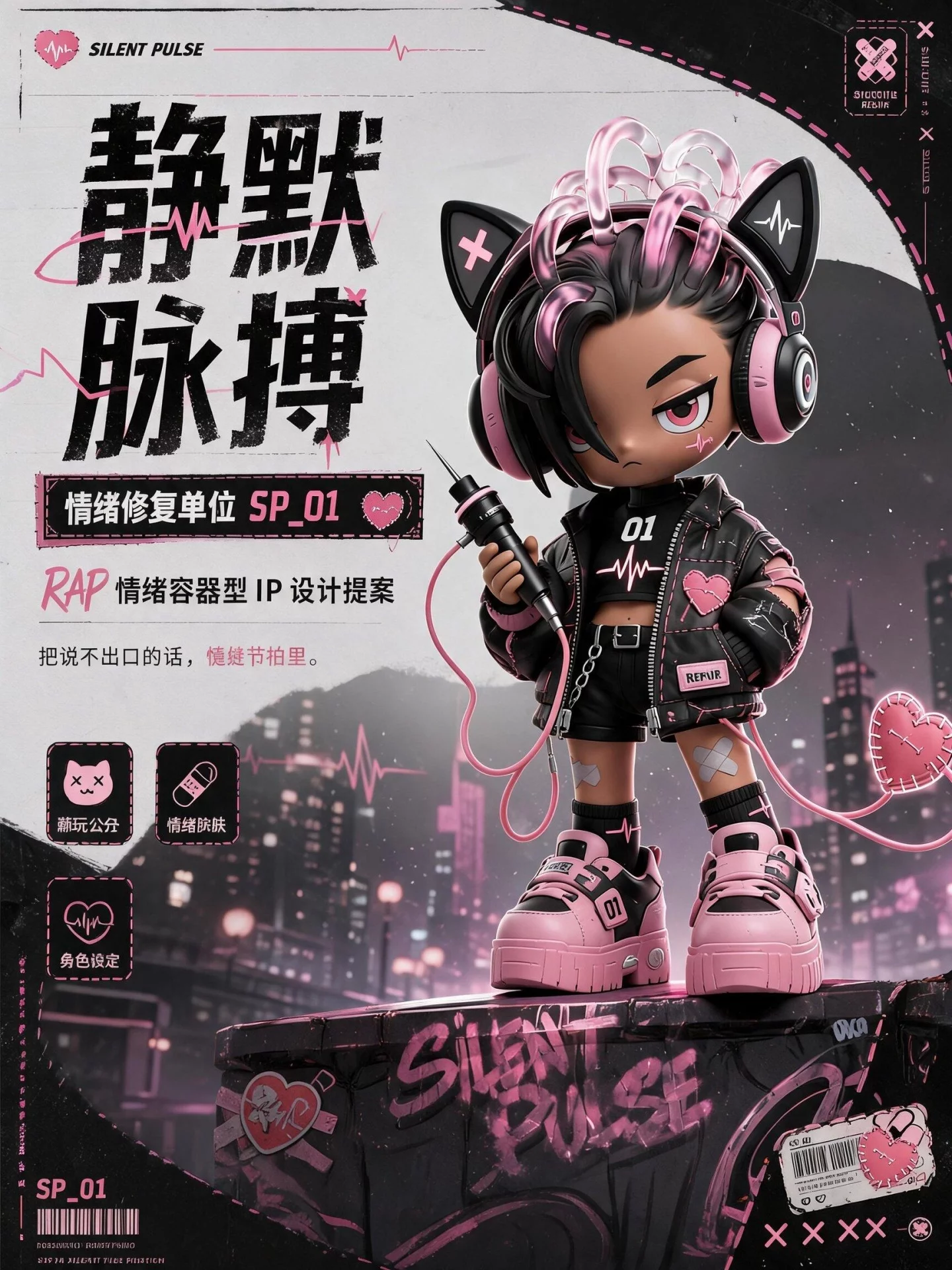 把情绪做成潮玩IP!静默脉搏SP从设定到落地全拆解