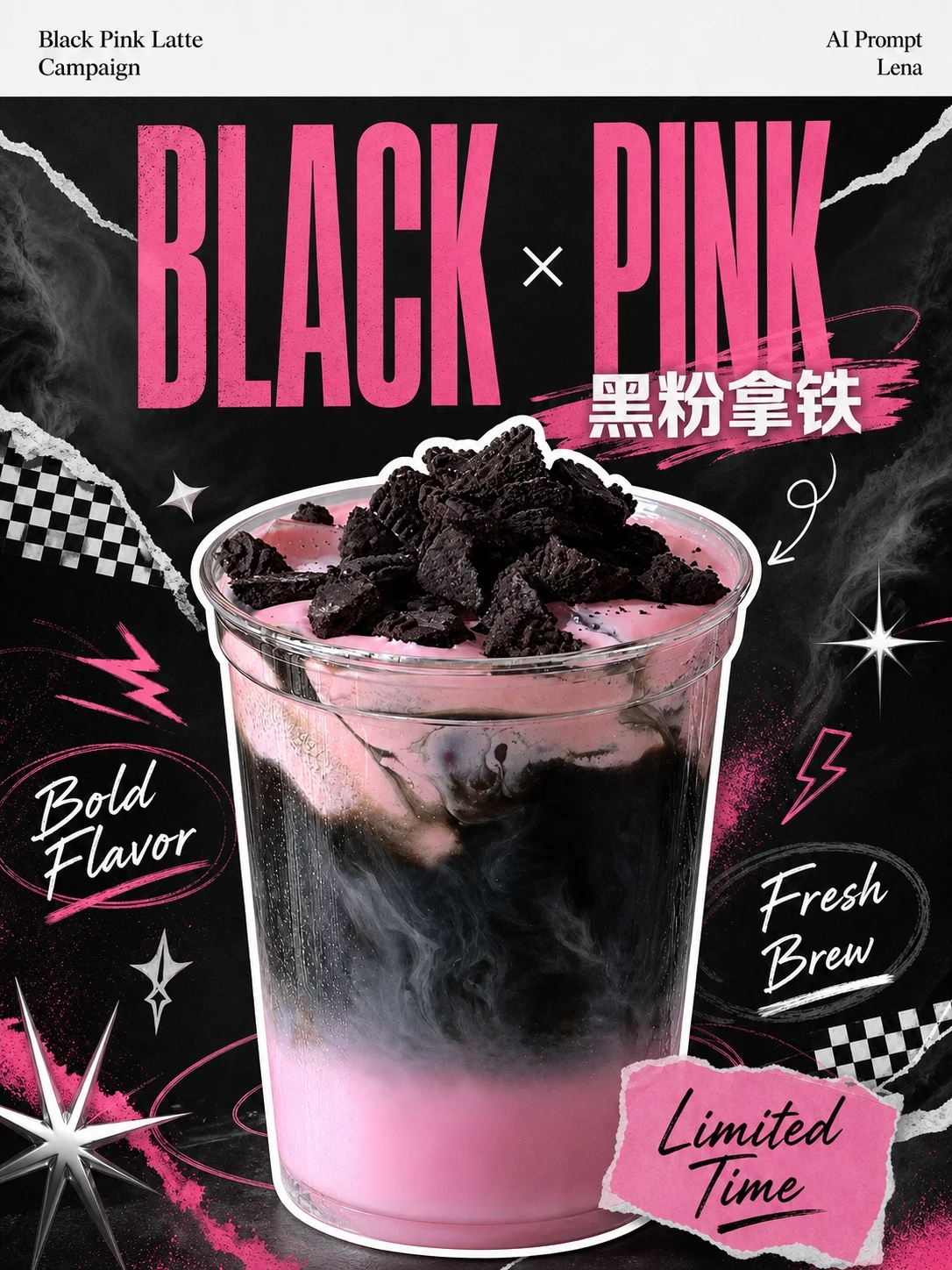 GPT-img2夏日茶饮海报提示词！款款都很吸睛