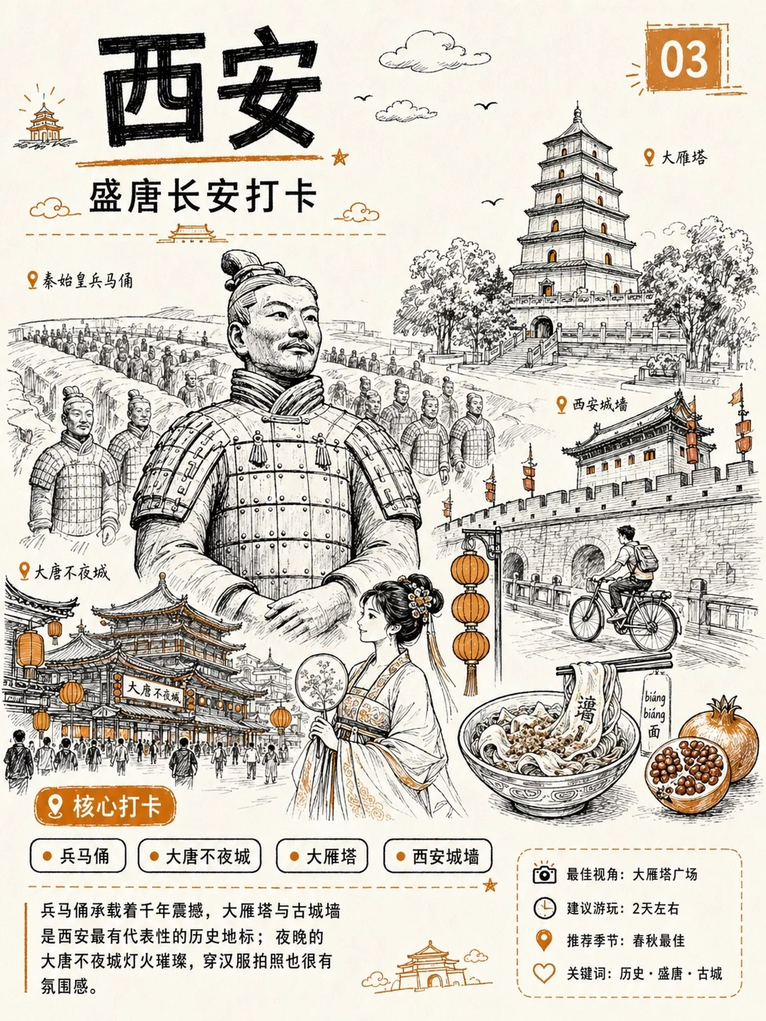 暑期旅行城市打卡手绘AI提示词，不会画画也能做出满满手账感