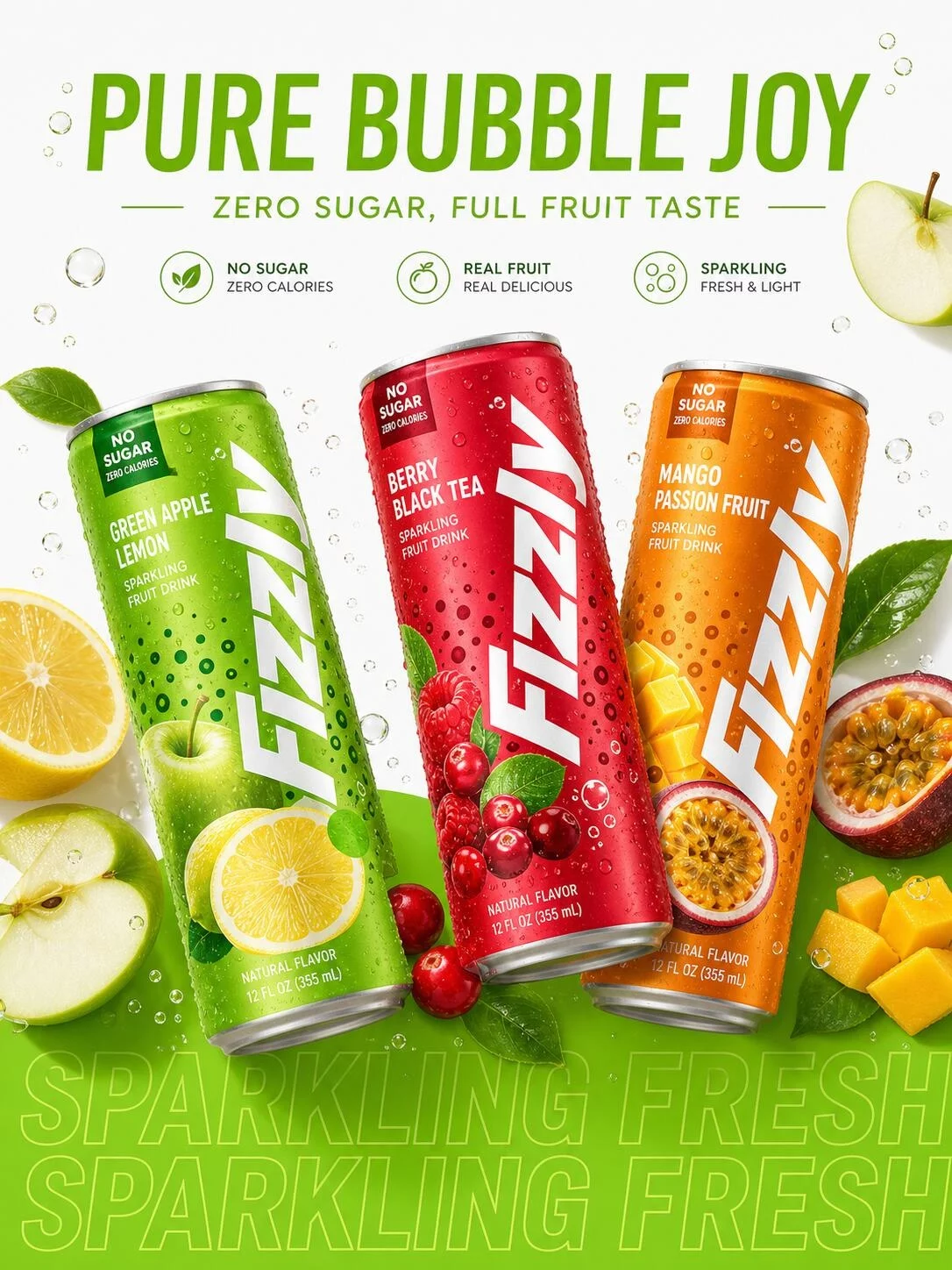 GPT-img2茶饮海报提示词!一套模板批量做出12张清爽运营图