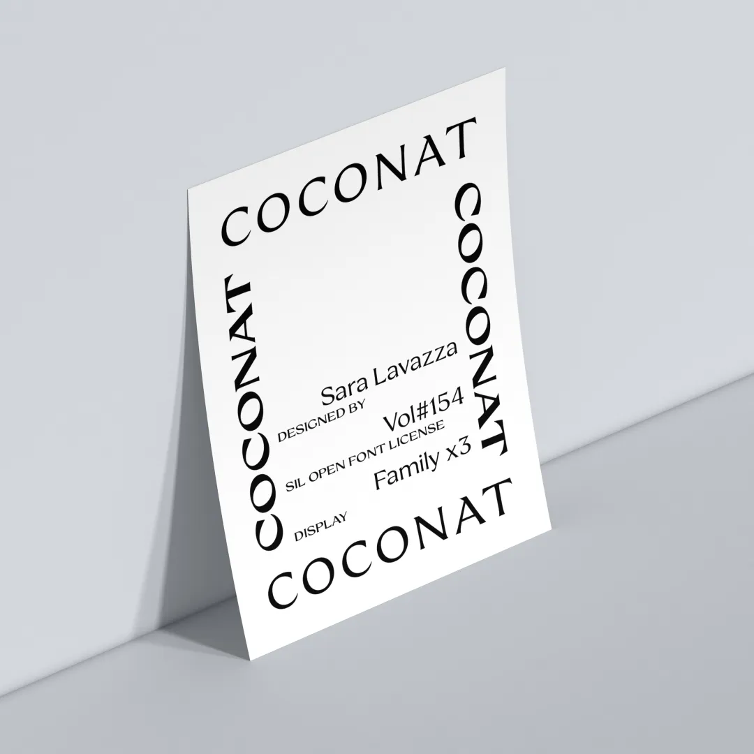 双风格字体!快收藏这款免费可商用的字体Coconat