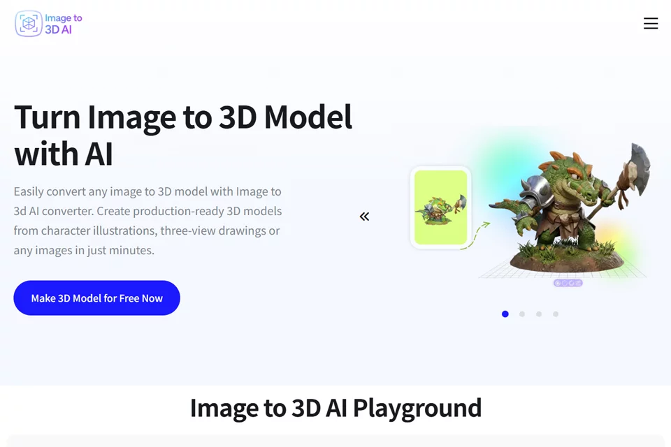 Image to 3D AI