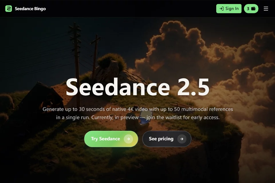 Seedance Bingo