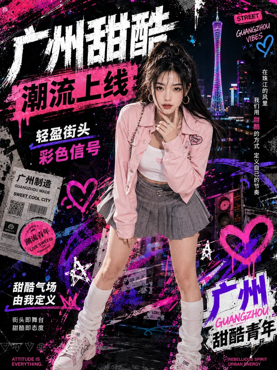 提示词灵感!9款中国城市涂鸦海报,张张都很出片