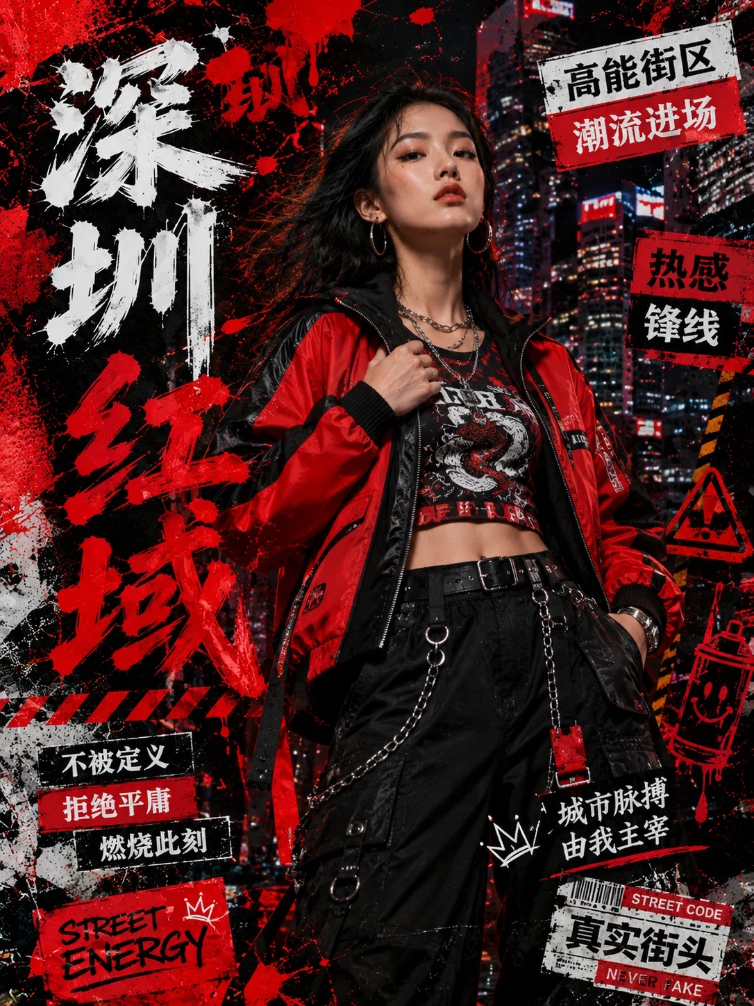 提示词灵感!9款中国城市涂鸦海报,张张都很出片