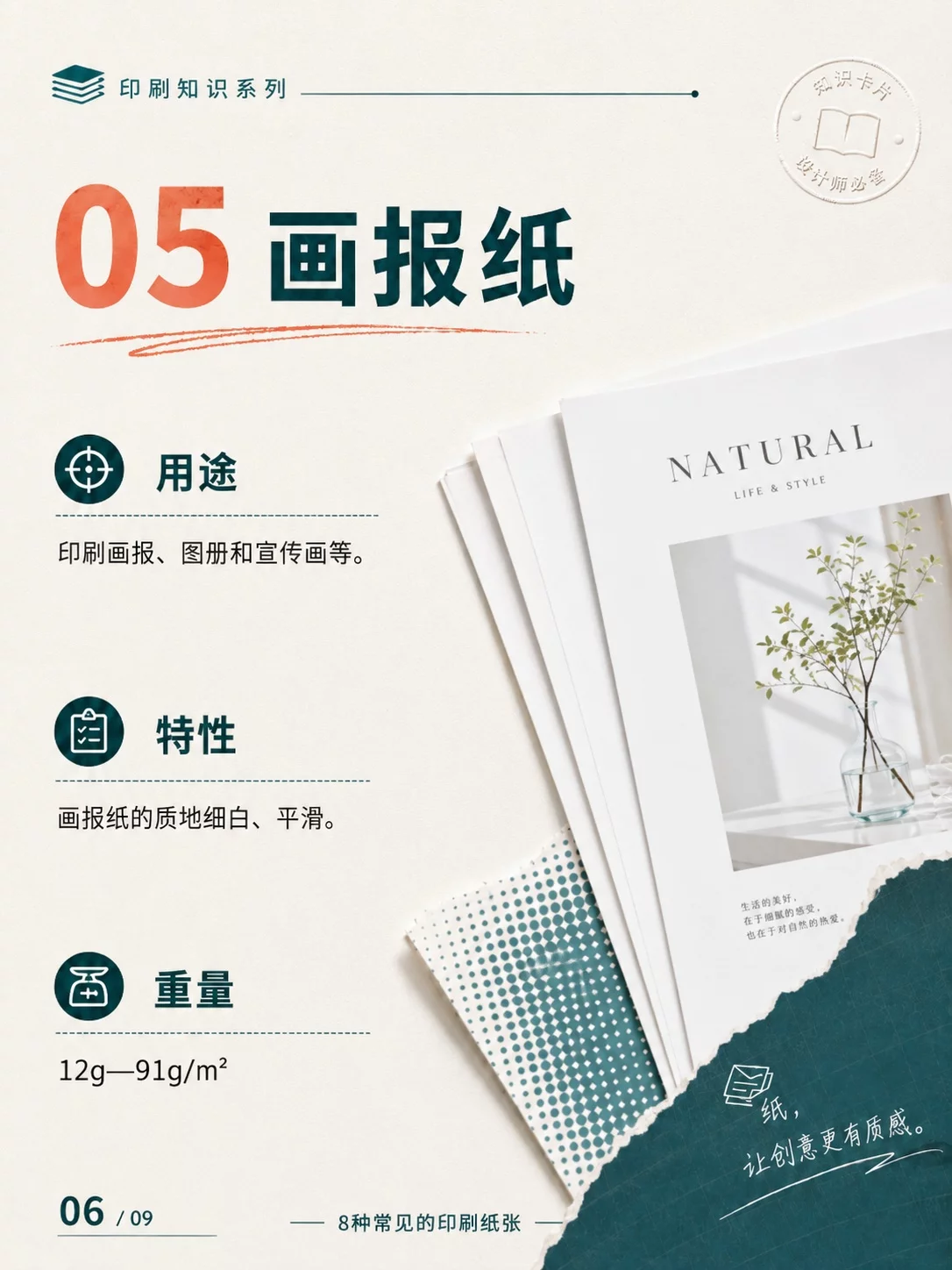 印刷选纸别再靠猜!8种常见纸张用途一次看懂