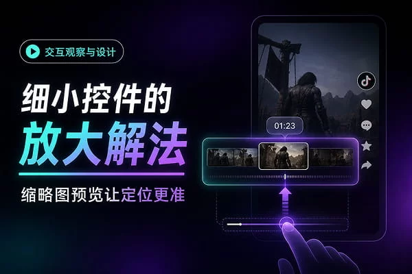 学抖音的上滑进度条，让你的小控件也能精准操作