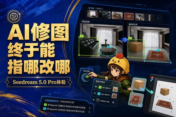 靠文字描述改图太痛苦？去看看火山引擎的带位置提示词吧