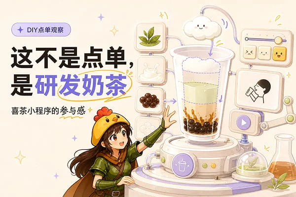 喜茶新品 DIY 交互，把产品设计玩成了灵感游戏