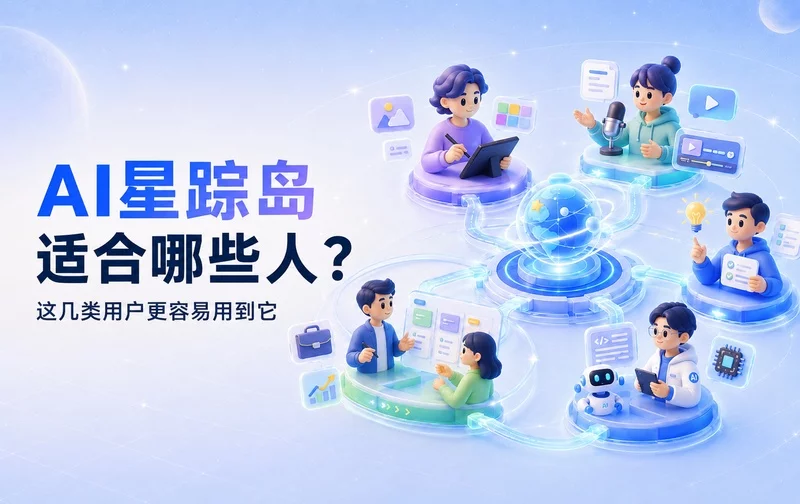 AI星踪岛适合哪些人？这几类用户更容易用到它