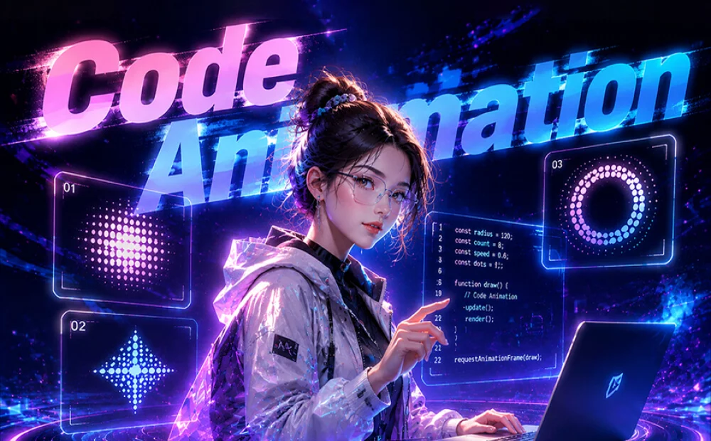 不碰设计软件，我是怎么靠 Coding 做动画的？