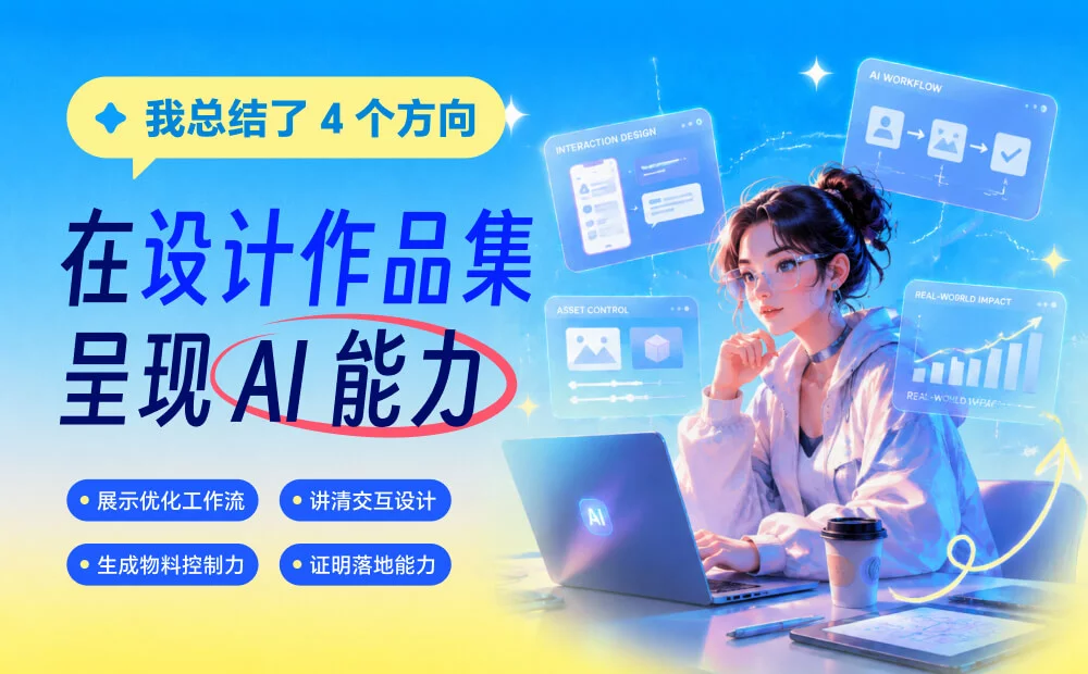 拆解了10份大厂作品集,总结出4个呈现AI能力的方向