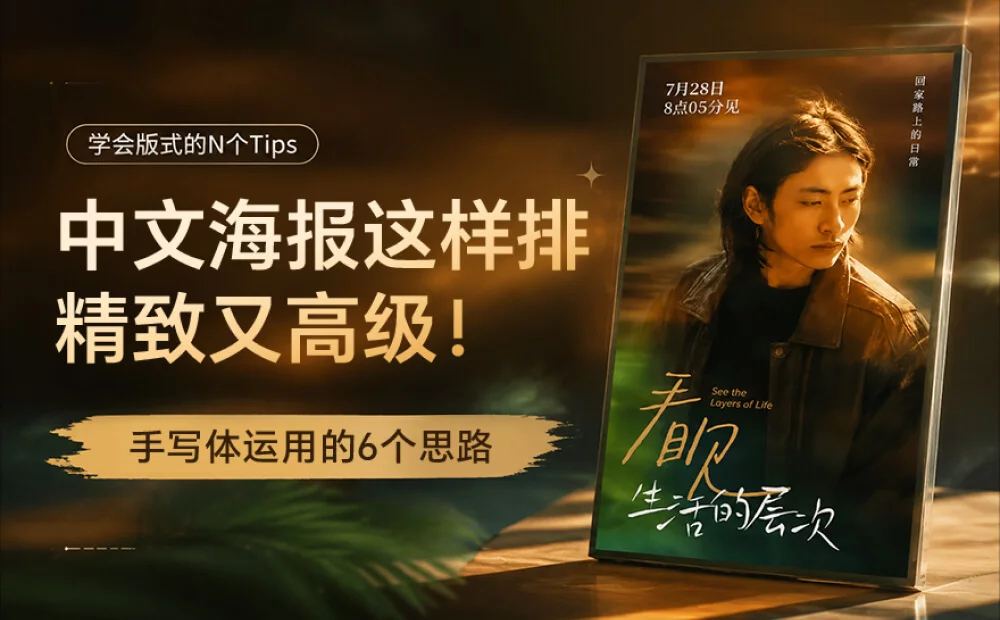 超多案例!中文海报这样排,精致又高级!