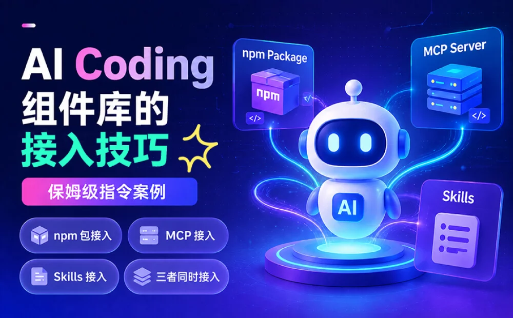 超详细！AI Coding中组件库的接入技巧+保姆级指令案例！