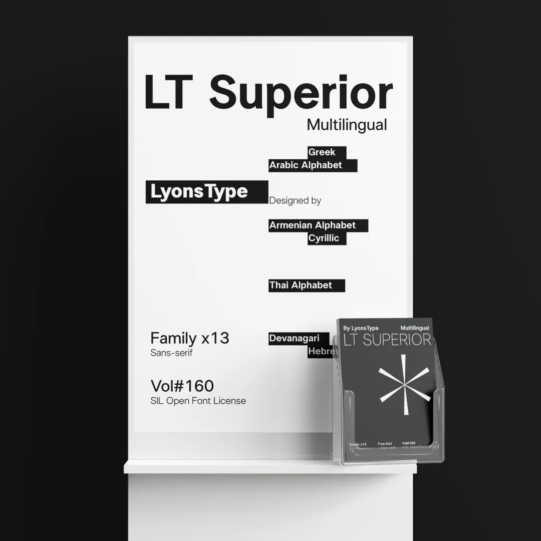 界面设计缺一款干净无衬线字体?试试这款免费的LT Superior