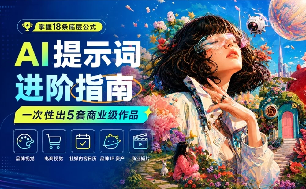 掌握这18条底层公式,一次性出5套商业级作品拿捏AI