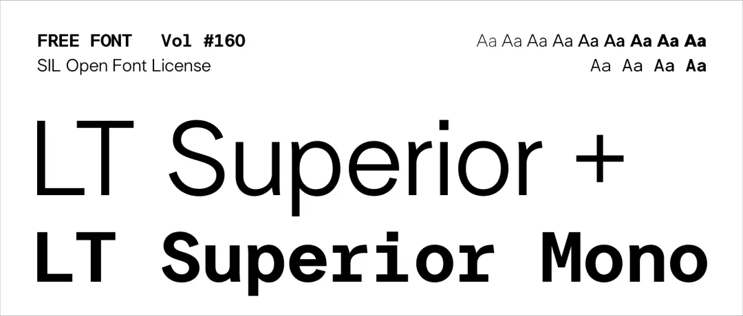 界面设计缺一款干净无衬线字体?试试这款免费的LT Superior