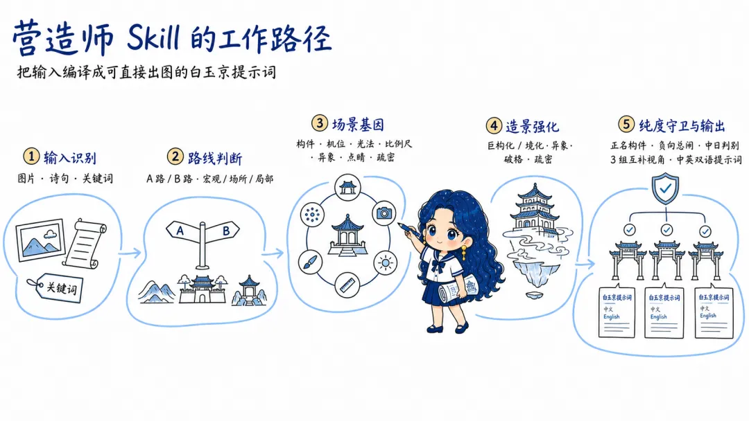 一句话直出各种仙境提示词,这个提示词Skill带你创造仙侠世界!