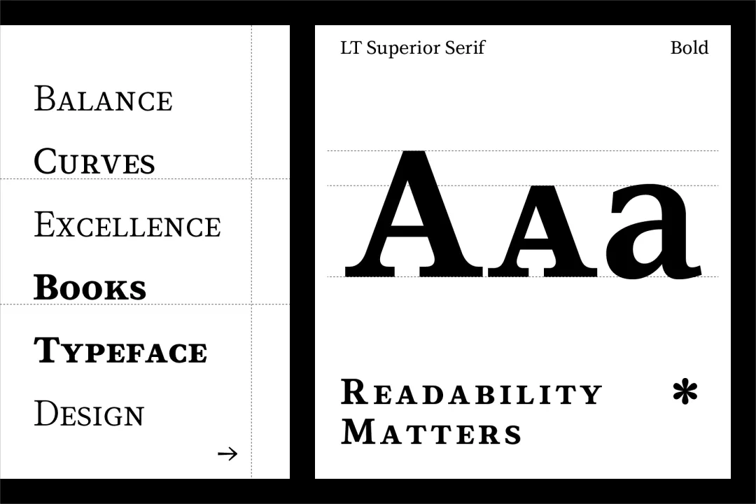 设计师闭眼入！超精致的免费衬线字体LT Superior Serif 来了！