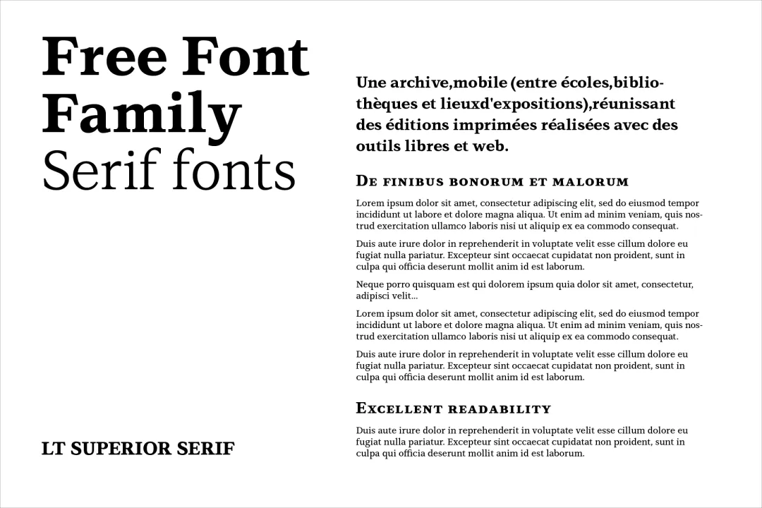 设计师闭眼入！超精致的免费衬线字体LT Superior Serif 来了！