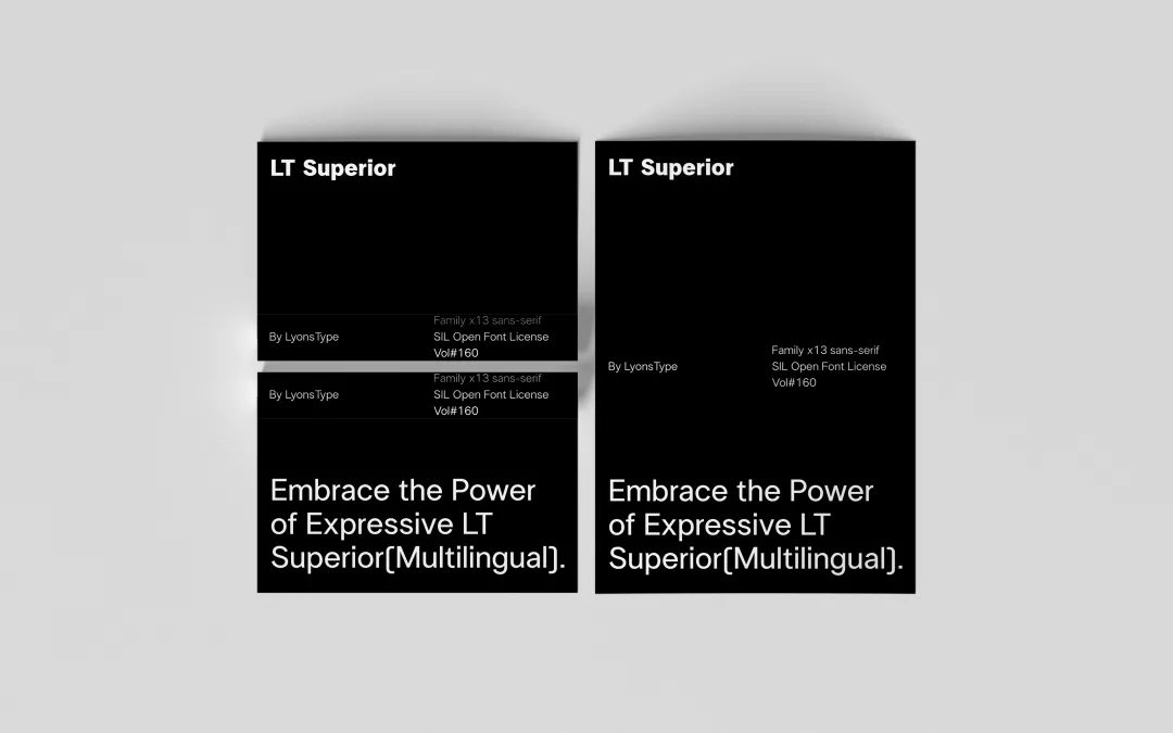 界面设计缺一款干净无衬线字体?试试这款免费的LT Superior